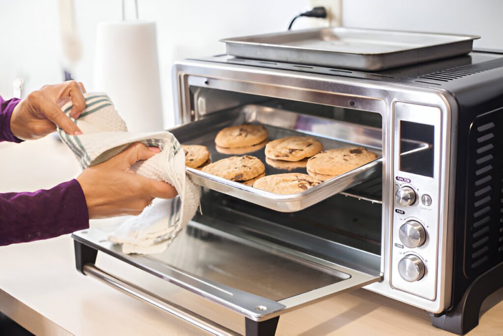 Toaster oven baking cookies